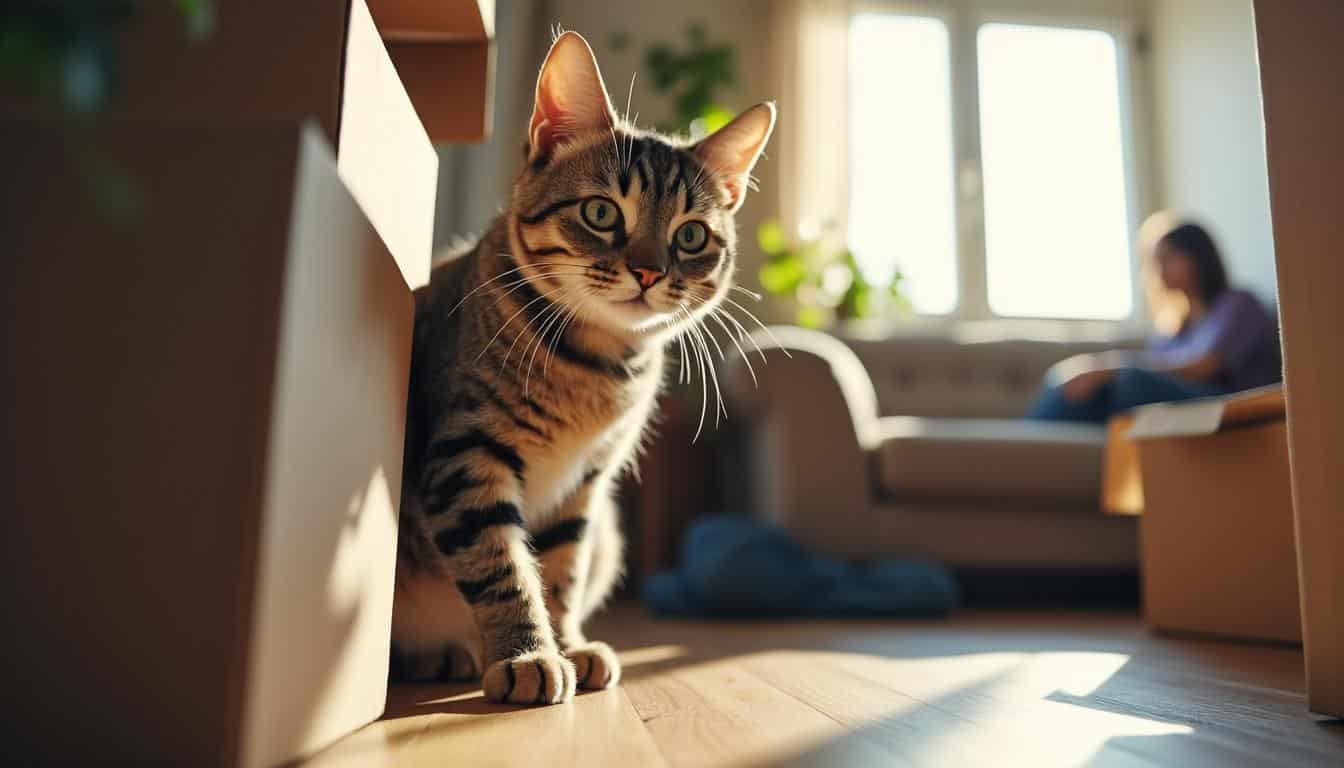 Illustration: Comprendre le délai d’adaptation du chat face au changement de domicile