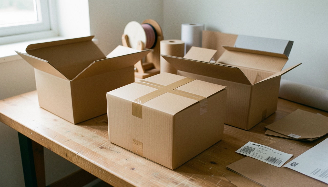 Caisses en carton 30 x 20 x 10 pour vos petits colis