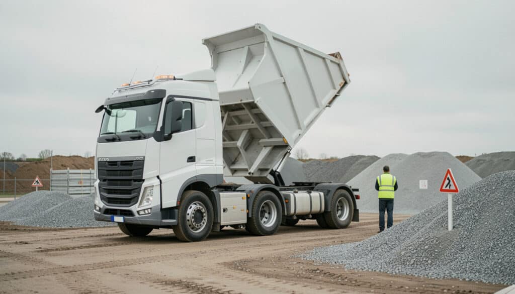 Camion-benne poids lourd : types, charges et usage