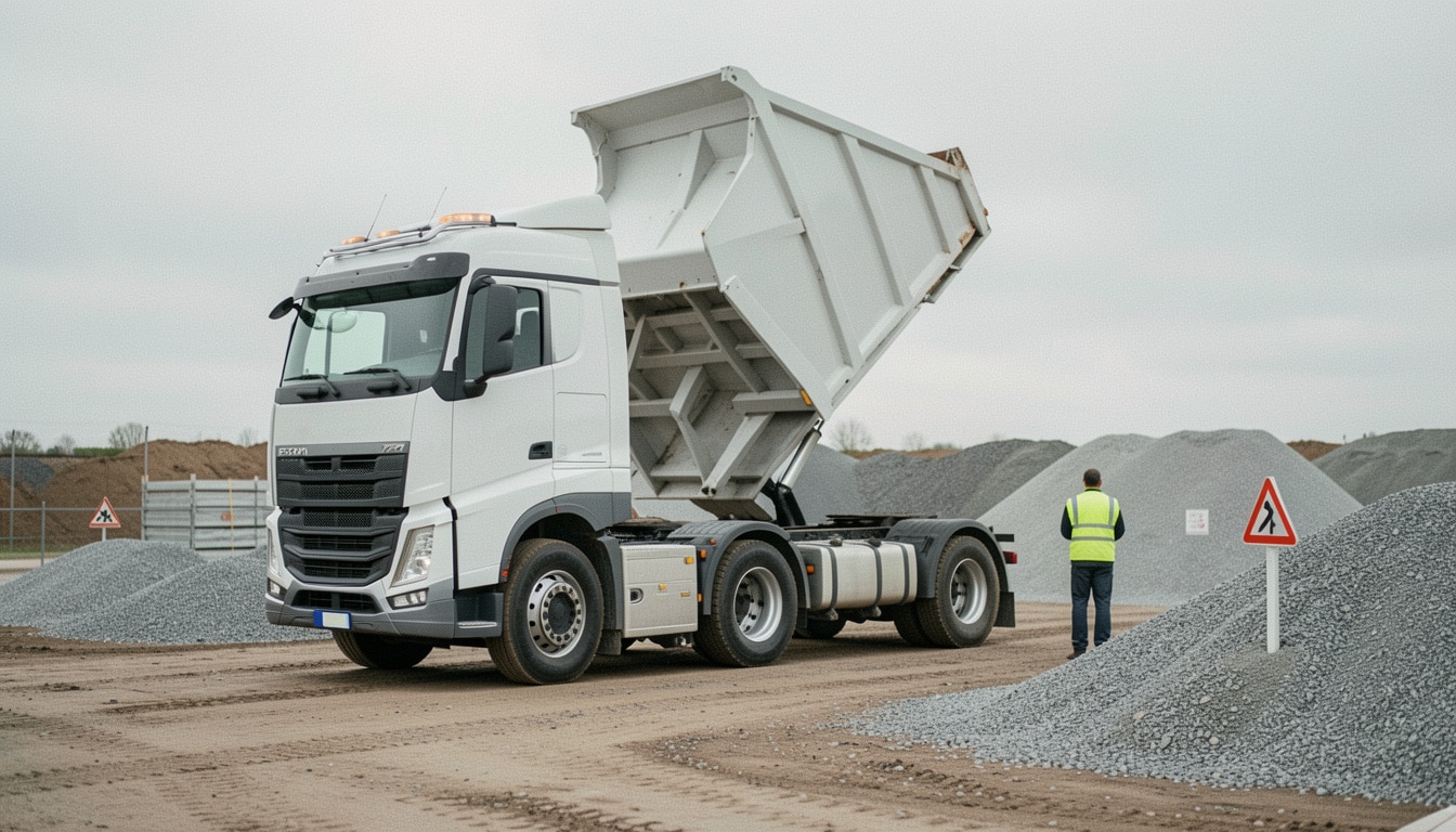 Camion-benne poids lourd : types, charges et usage