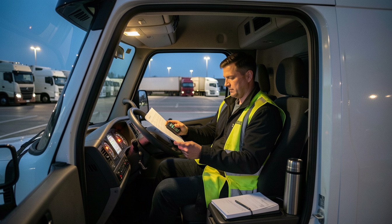 Amplitude de travail d’un chauffeur routier de nuit