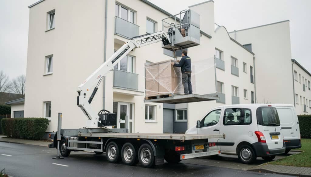 Monte-meubles sur remorque : usages et fonctionnement